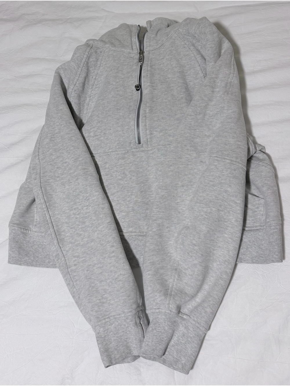lululemon athletica Grey Half-Zip Pullover Hoodie